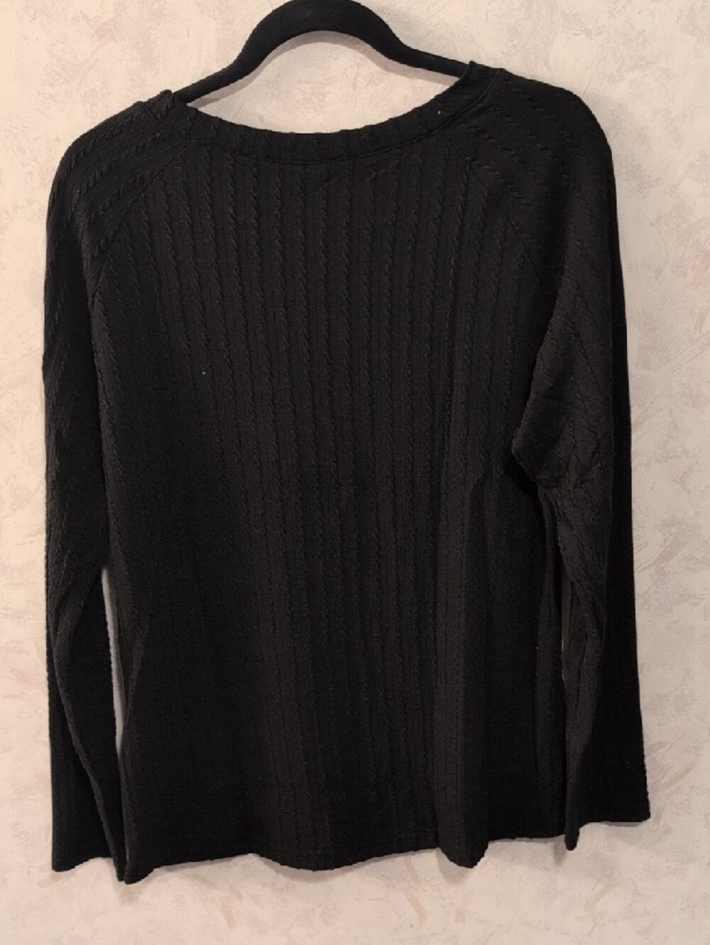 Classic Black Crewneck Sweater - Women - Picture 2 of 5